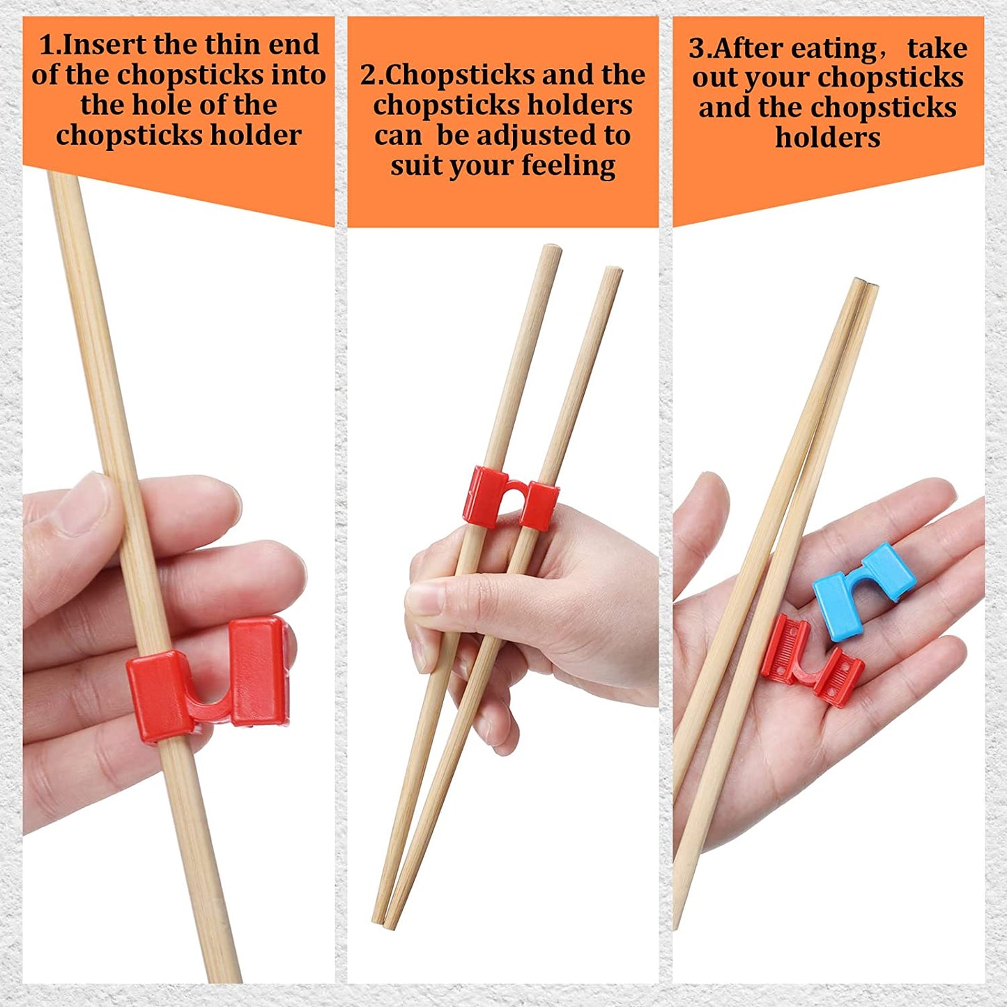 5PCS Reusable Chopstick Trainer for Adouts or Beginner